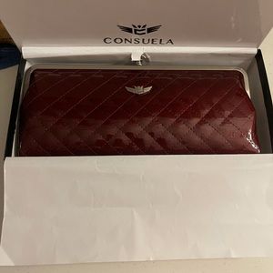 Brand New Consuela Leather Candy Crush Line Clutch